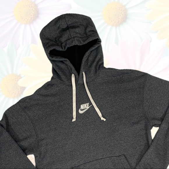 Nike Charcoal Hoodie - M - Embroidered Logo - Picture 12 of 13